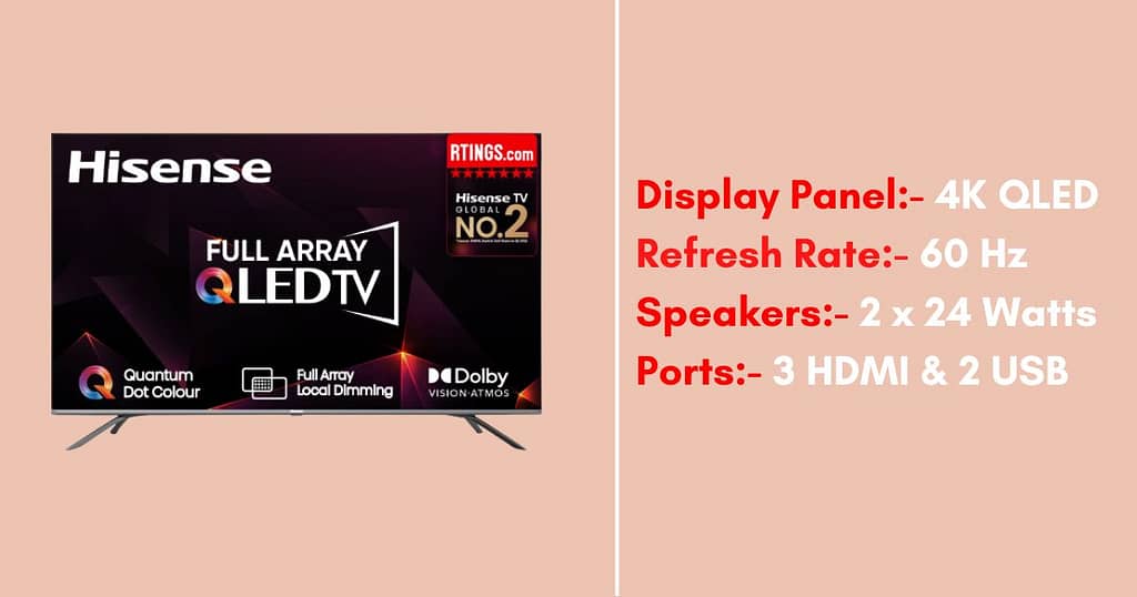 Hisense 4K QLED TV