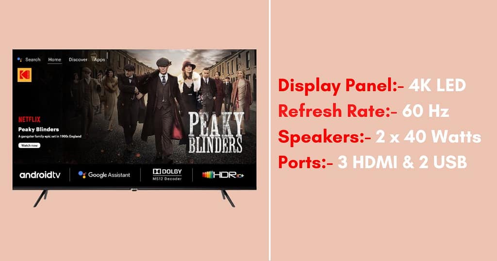 Kodak 4K Ultra Smart TV