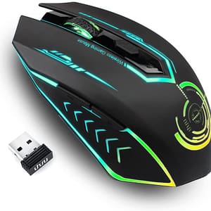 UHURU Rechargeable USB Wireless Gaming Mouse