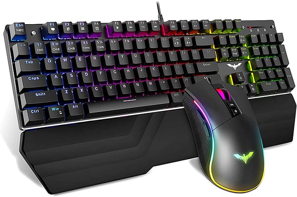 Havit Mechanical Keyboard and Mouse Combo RGB Gaming